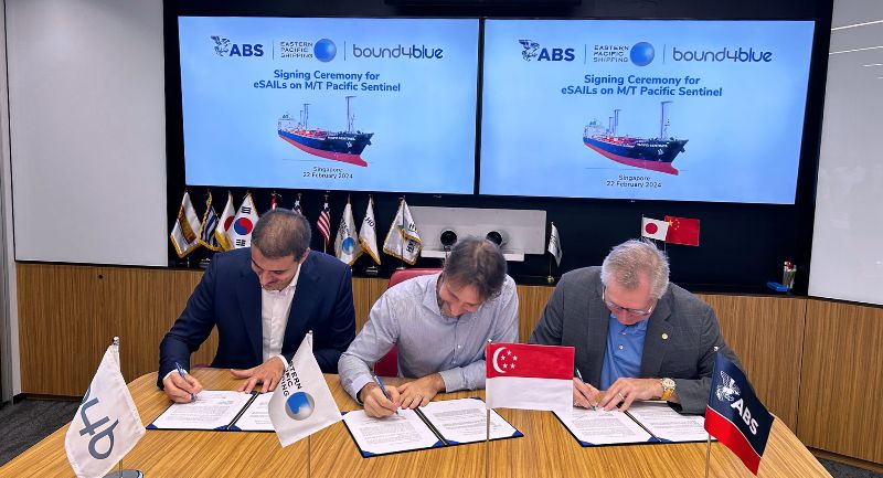 EPS Orders Bound4Blue Suction Sails for Tanker