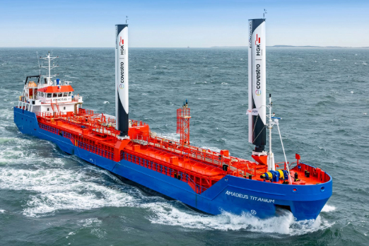 HGK Shipping Installs Econowind Wind Propulsion System on Vessel