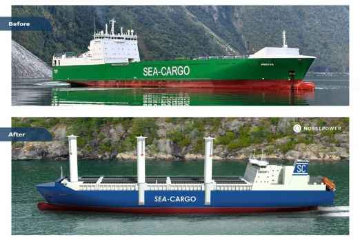 Norsepower Wins Repeat Orders for Rotor Sails from Norway's Sea-Cargo