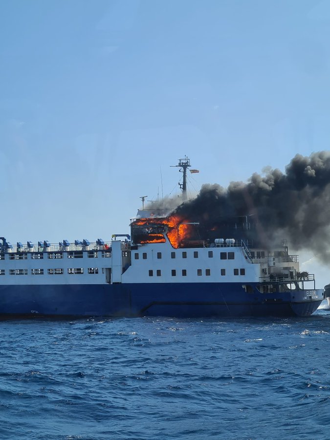 Fire Reported on 54-Year-Old Livestock Carrier Off Tarragona