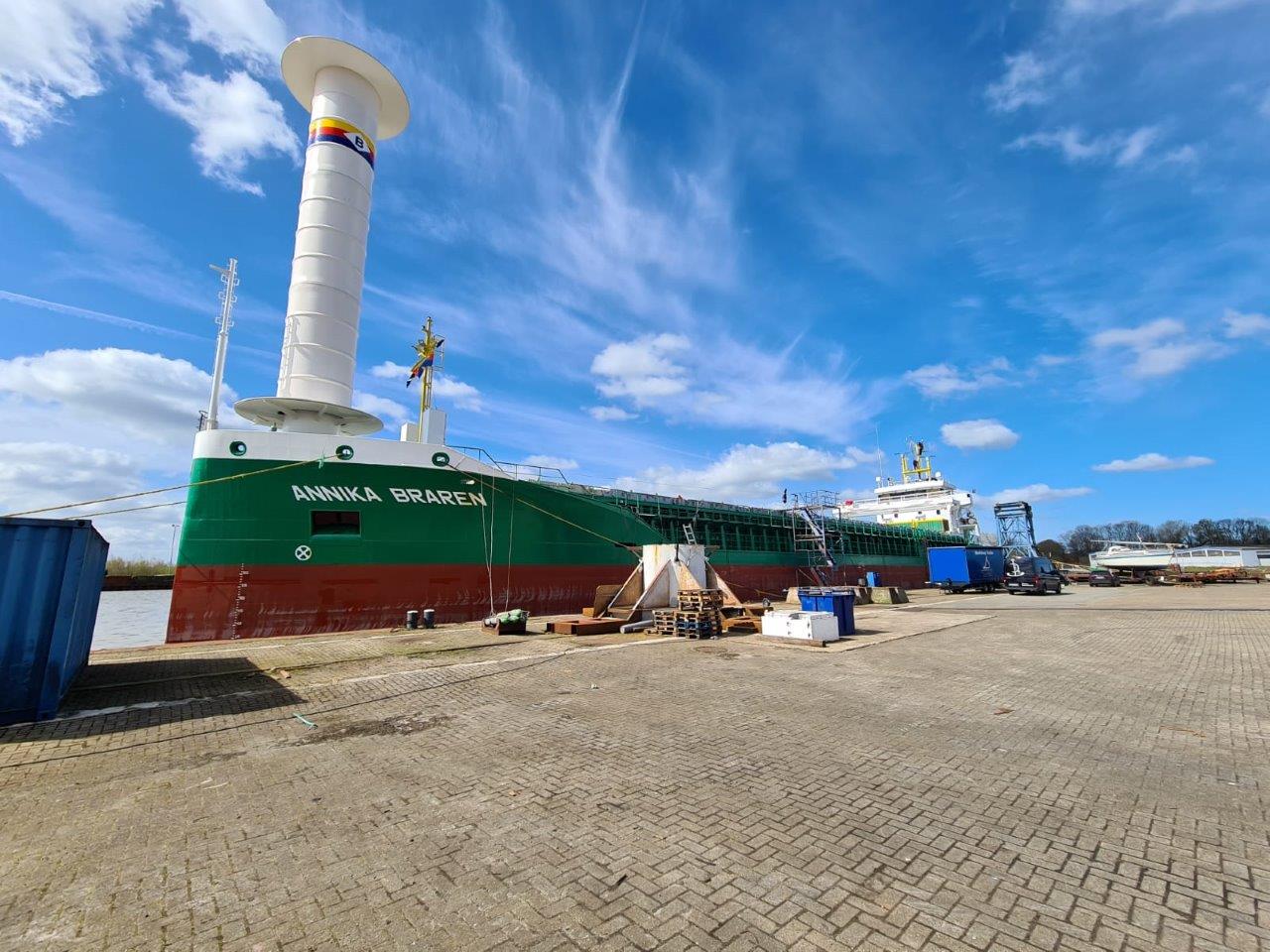 German Multi-Purpose Freighter Adds Rotor Sail