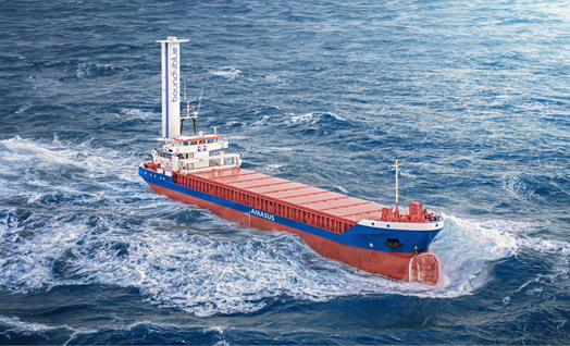 Amasus to Equip General Cargo Vessel With Suction Sail System