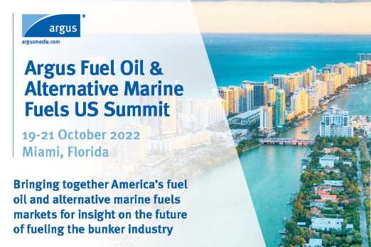 Argus Returns to In-Person Fuel Oil and Alternative Marine Fuels US Summit