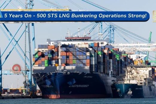 EPS Hits 500th Ship-to-Ship LNG Bunkering Mark in Five-Year Span