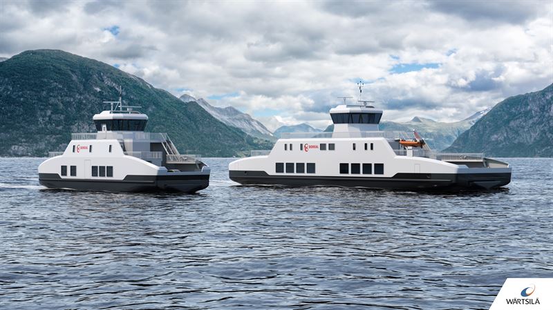 Wärtsilä to Design and Equip Battery-Powered Ferries in Norway