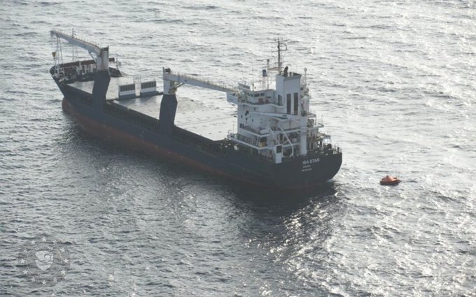Ship Adrift and Listing in Red Sea After Crew Evacuation