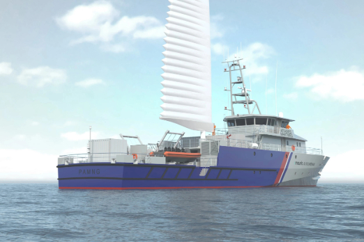 Construction Begins on French Wind-Assisted Offshore Patrol Vessel