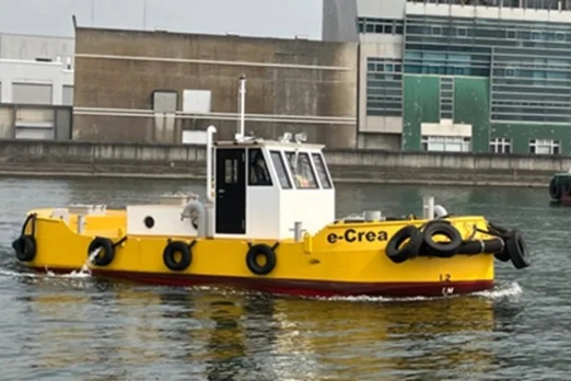 Japan's First Fully Battery-Powered Work Vessel Enters Service