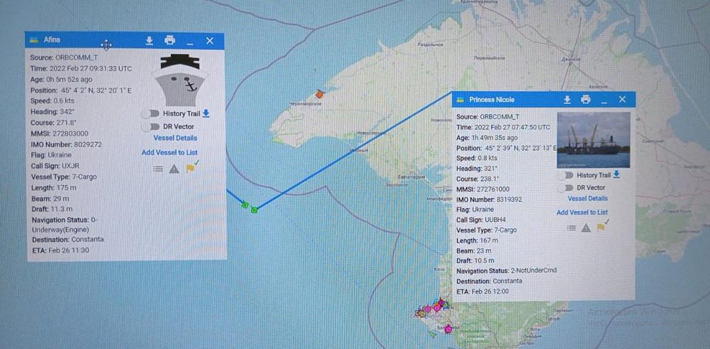 Russia Seizes Ukraine-Flagged Tanker and Bulker in Black Sea