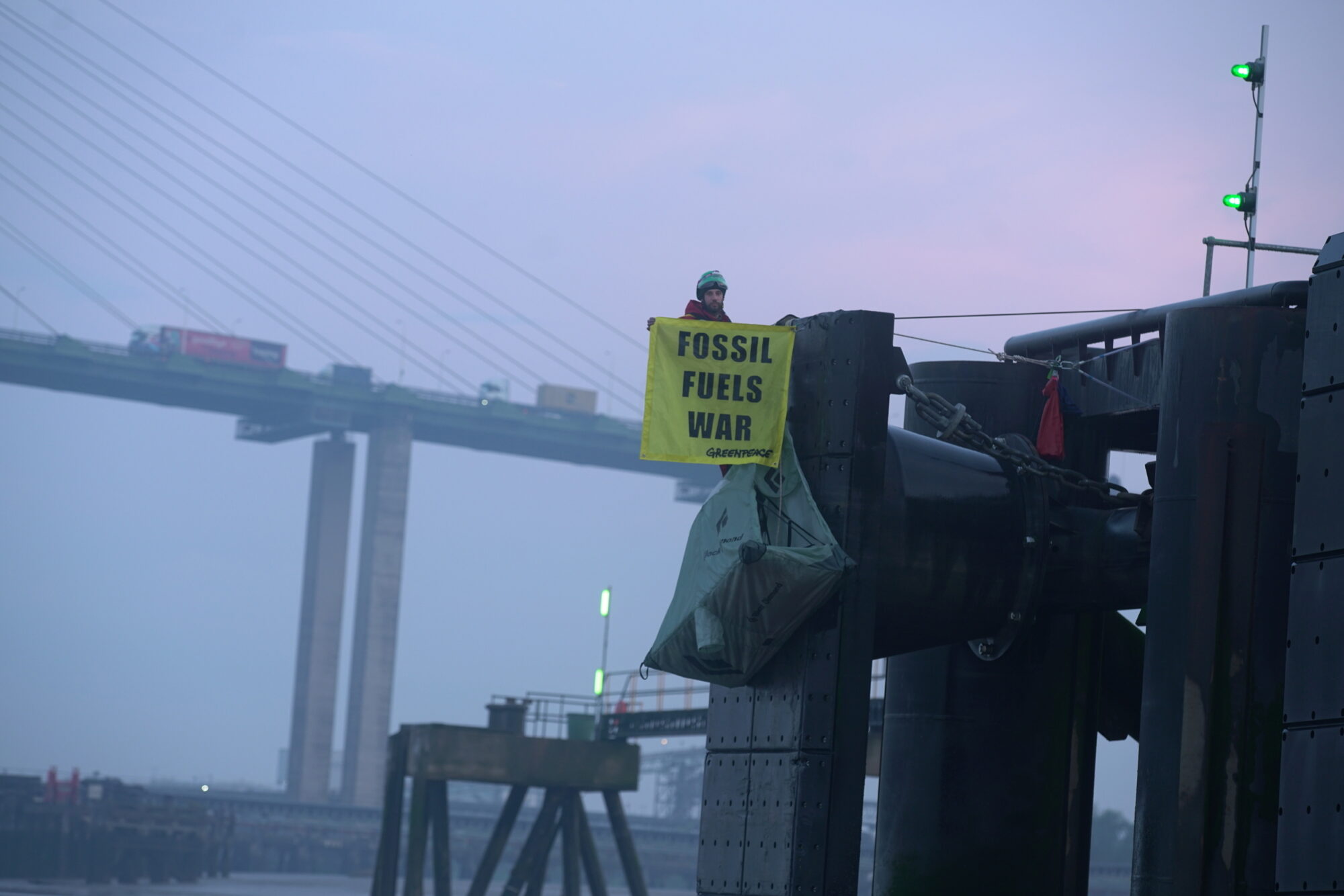 Activists Target Russian Oil Cargo in Thames Estuary
