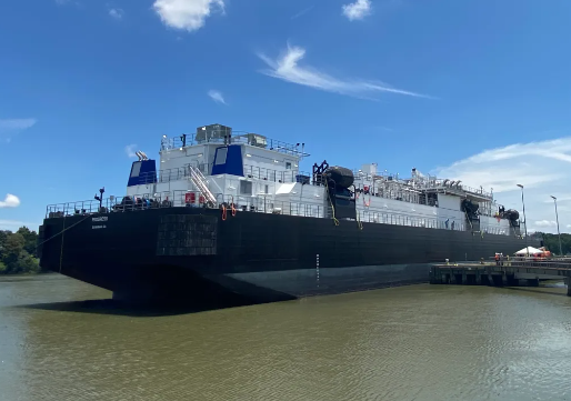 Crowley Takes Delivery of Largest LNG Bunker Barge in US