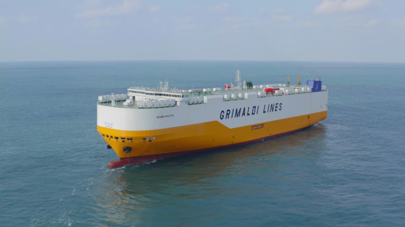 Grimaldi Takes on Bunker-Saving Air Lubrication Systems for Five New PCTCs