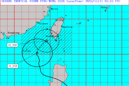 Taiwan Port Operations See Disruption by Typhoon Fung-Wong