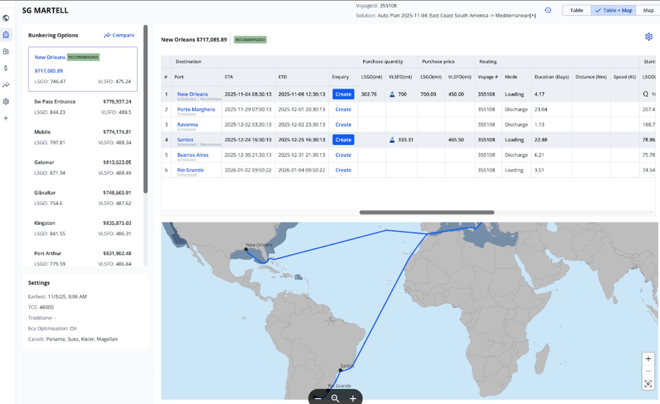 StormGeo Launches New Bunker Management Platform