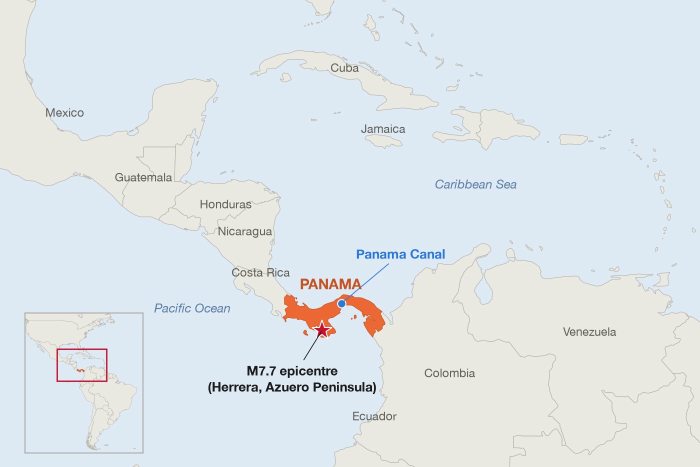 Magnitude 7.7 Earthquake Hits Panama; Canal Transits Continue as Authority Inspects Facilities