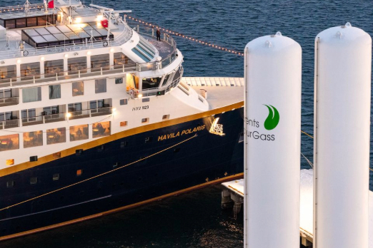 Havila Voyages' Cruise Ship Takes on Two Bio-LNG Stems