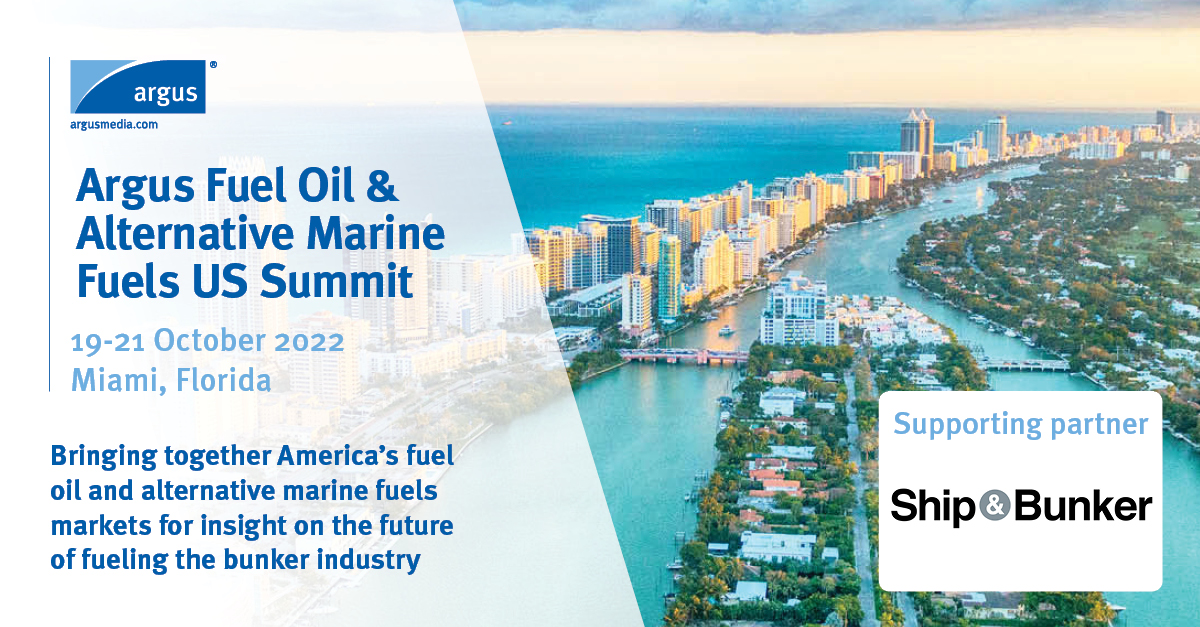 Argus Returns to In-Person Fuel Oil and Alternative Marine Fuels US Summit