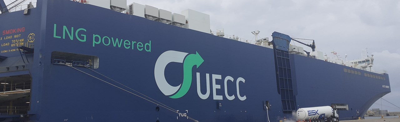 UECC Takes on LNG Bunkers From Repsol at Sagunto