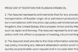 P&I Clubs Issue Guidance on Russian Oil Price Cap