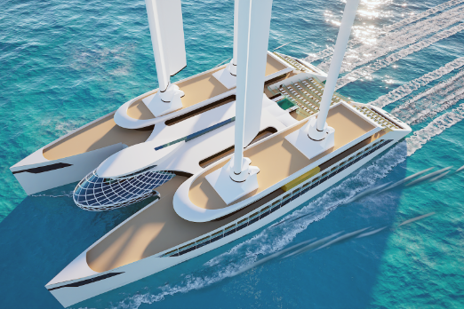 Design for Wind and Methanol Powered Cruise Ship Unveiled