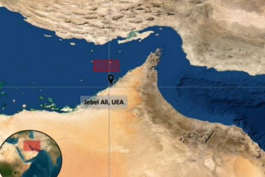 Fire Reported After Container Ship Hit Off Jebel Ali