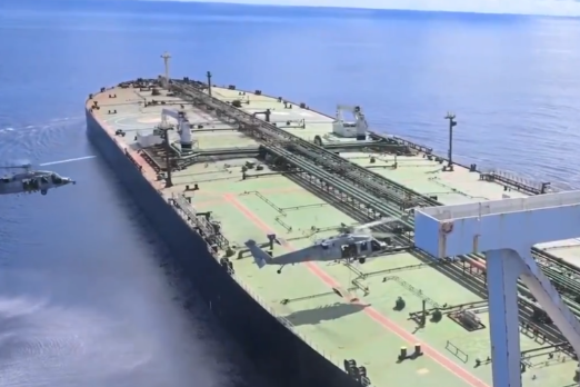 US Forces Board Guyana-Flagged VLCC in Indian Ocean