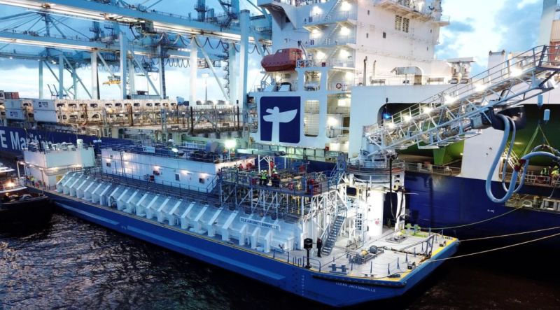 Clean Jacksonville Carries Out 300 US LNG Bunker Operations in Four Years