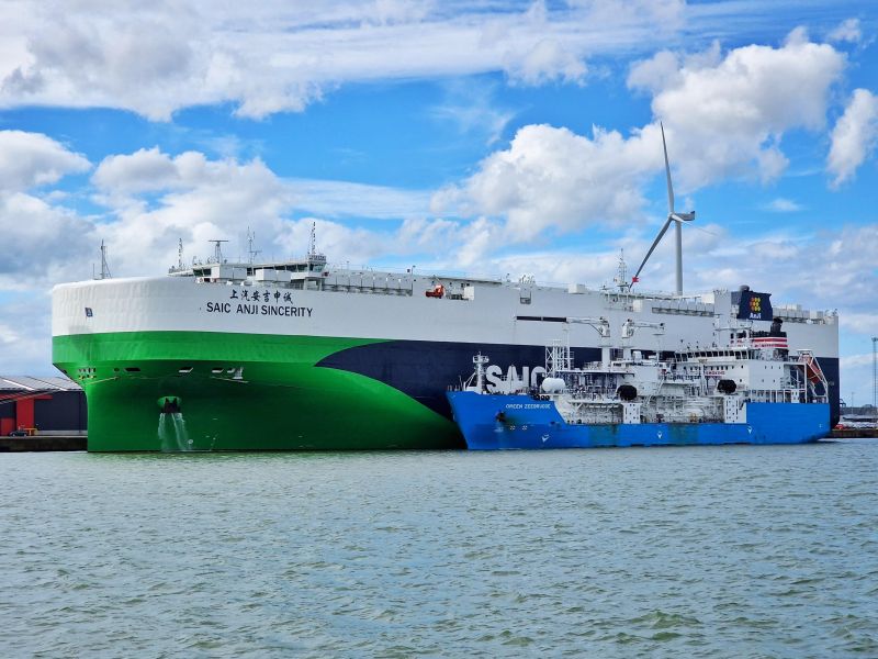 Shell Completes First LNG Bunkering in Zeebrugge