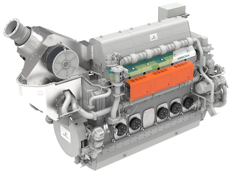 Wärtsilä Launches First 4-Stroke Ammonia-Fuelled Engine