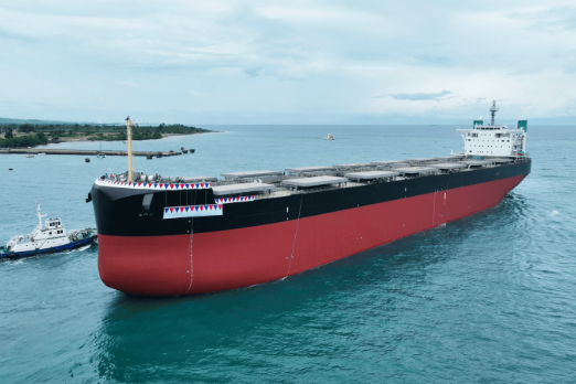 Tsuneishi Launches World's First Dual-Fuel Methanol Kamsarmax Bulker