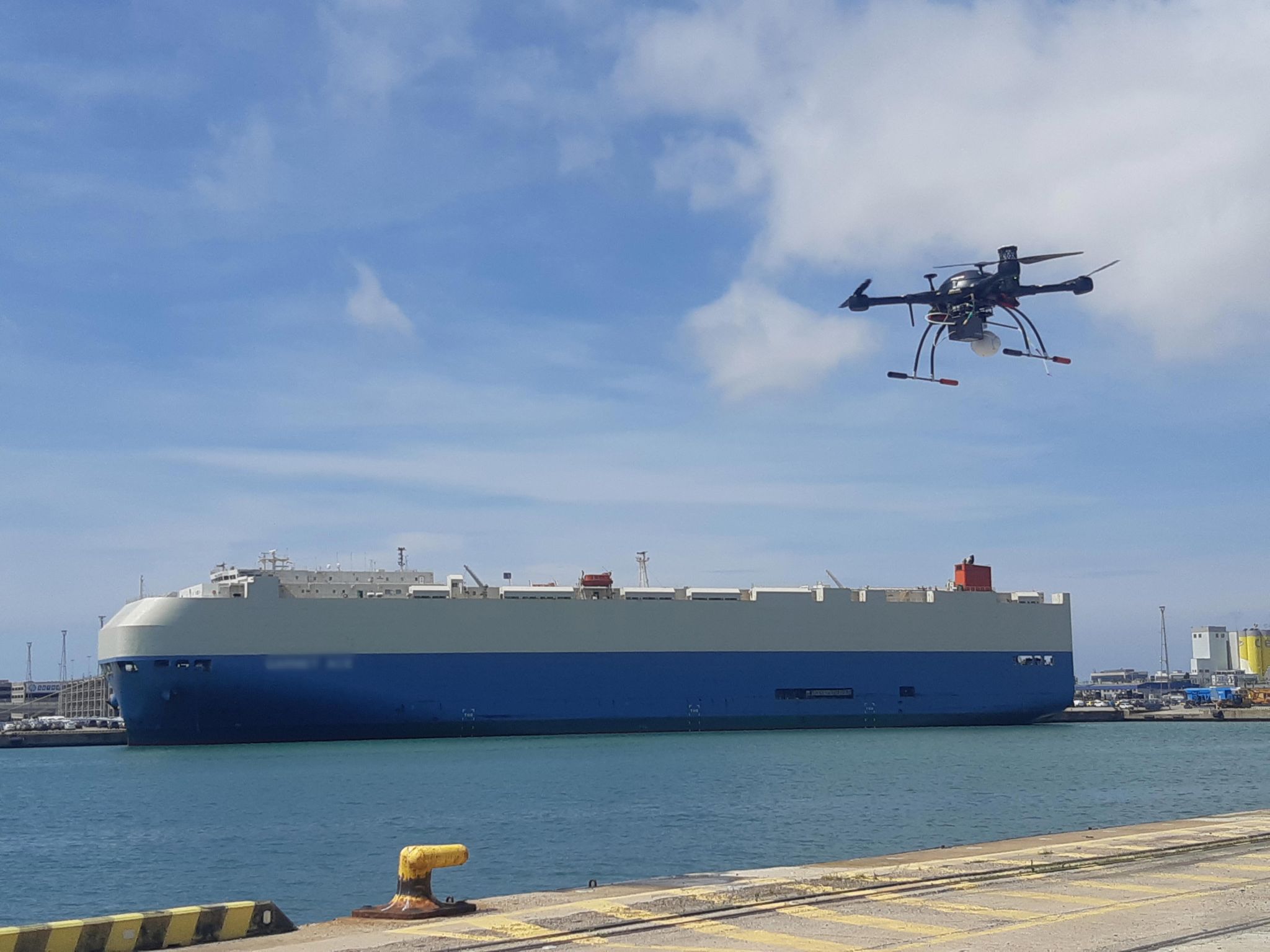 EMSA to Monitor Sulfur Emissions by Drone Around Barcelona