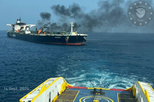 Salvage Plan Under Way for Burning Tanker in Red Sea