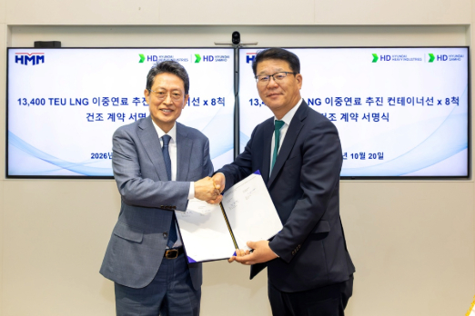 HMM Orders Eight LNG Dual-Fuel Boxships