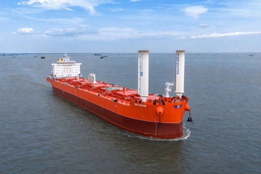 KCC Takes Delivery of First Wind-Assisted Vessel