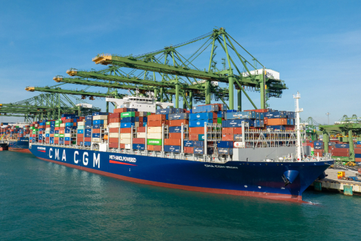 CMA CGM Takes Delivery of First Dual-Fuel Methanol Boxship