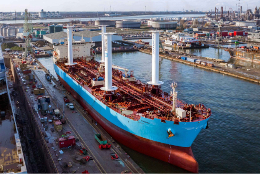 Maersk Tankers Installs Bound4blue Wind Propulsion System on Tanker