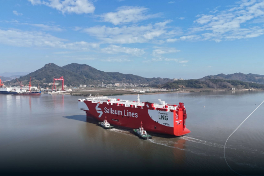 Sallaum Lines Takes Delivery of Dual-Fuel LNG Vessel
