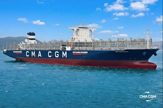 CMA CGM Names New Dual-Fuel Methanol Boxship in South Korea