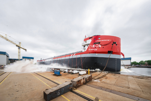 First European-Built CO2 Carrier Launched