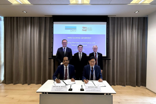 DNV and Singapore Institute Renew Maritime Innovation Partnership