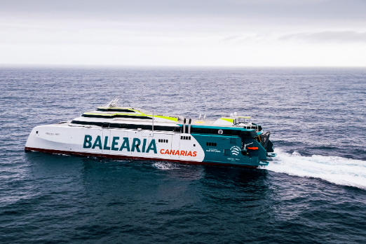 Balearia Begins Sea Trials of LNG Dual-Fuel Fast Ferry