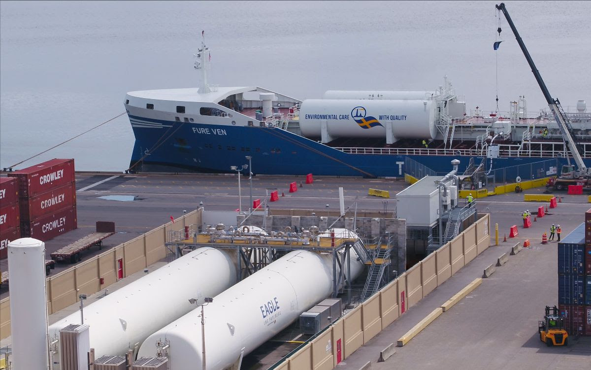 First LNG Bunkering of a Foreign Vessel in the US