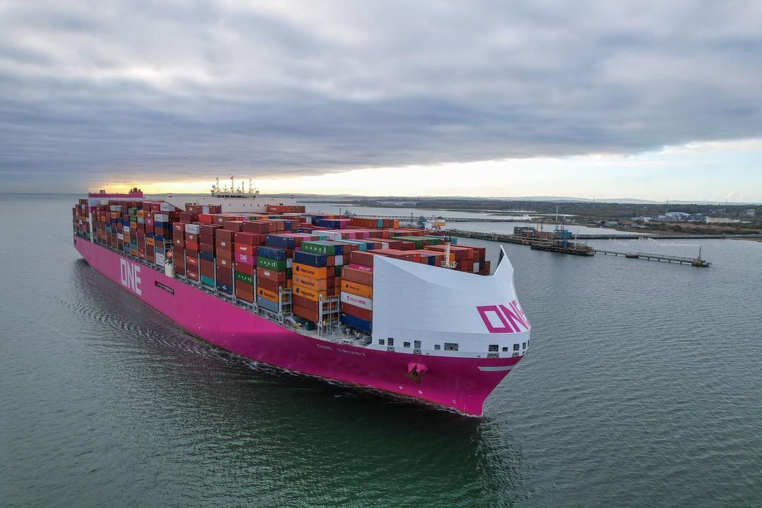 Container Line ONE Adds Bow Wind Shield to Boxships