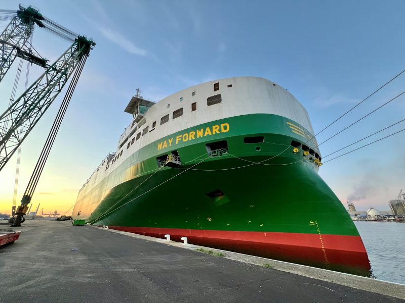 New LNG-Fuelled Wallenius Marine Ship Prepares for Maiden Voyage