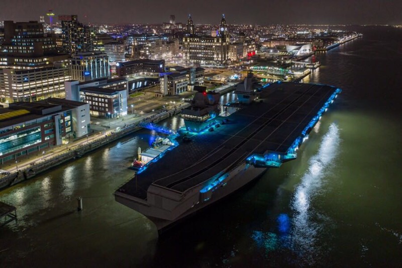 World Fuel Services Bunkers New Royal Navy Aircraft Carrier in Liverpool