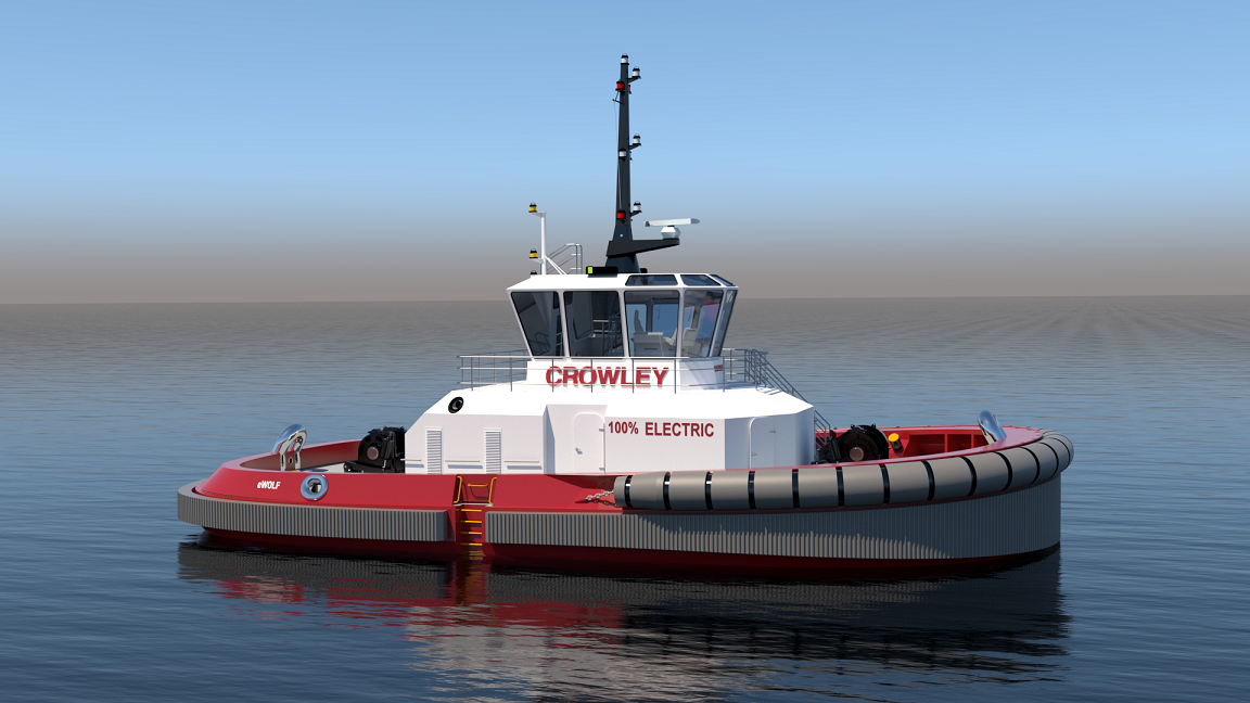 Crowley to Build First Fully Electric Tugboat in US