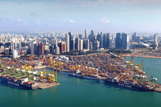 Fire Reported on Container Ship in Singapore