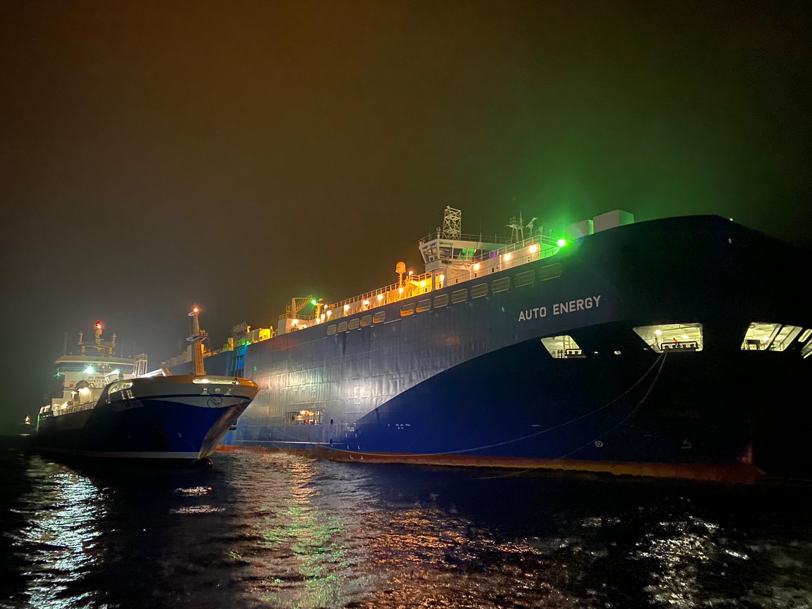 UECC Ship Takes on Liquefied Biogas Blend