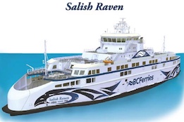 Third of BC Ferries' LNG-Powered Newbuild Series Departs for Canadian West Coast