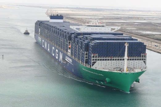 CMA CGM New LNG-Fuelled Boxship Makes Maiden Suez Canal Transit